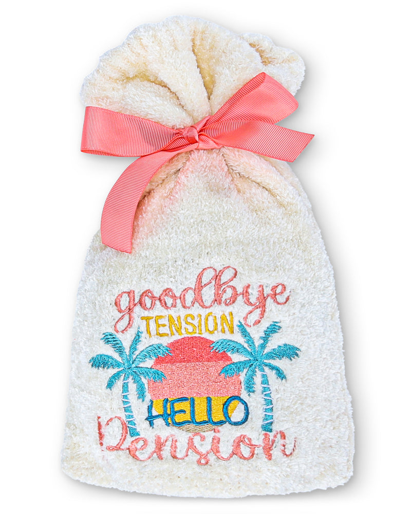 Goodbye Tension Hello Pension Cozy Socks & Gift Set