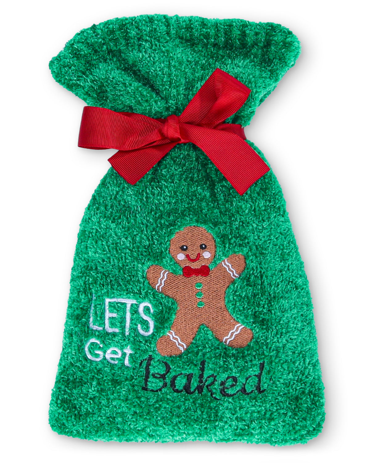 Lets Get Baked Cozy Socks & Gift Bag Set : Color: Green