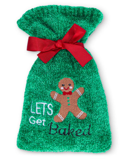 Lets Get Baked Cozy Socks & Gift Bag Set : Color: Green