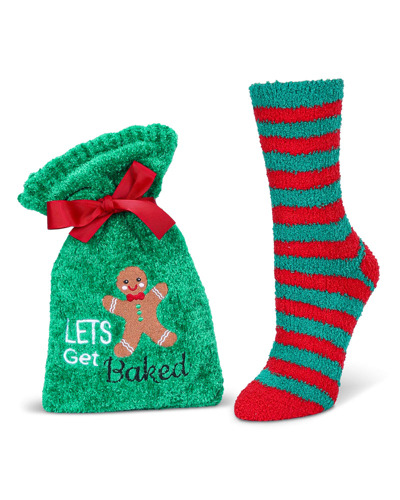 Lets Get Baked Cozy Socks & Gift Bag Set
