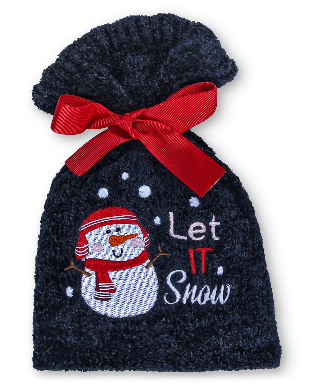 Women's Let It Snow Cozy Sock & Gift Set : Color: Black