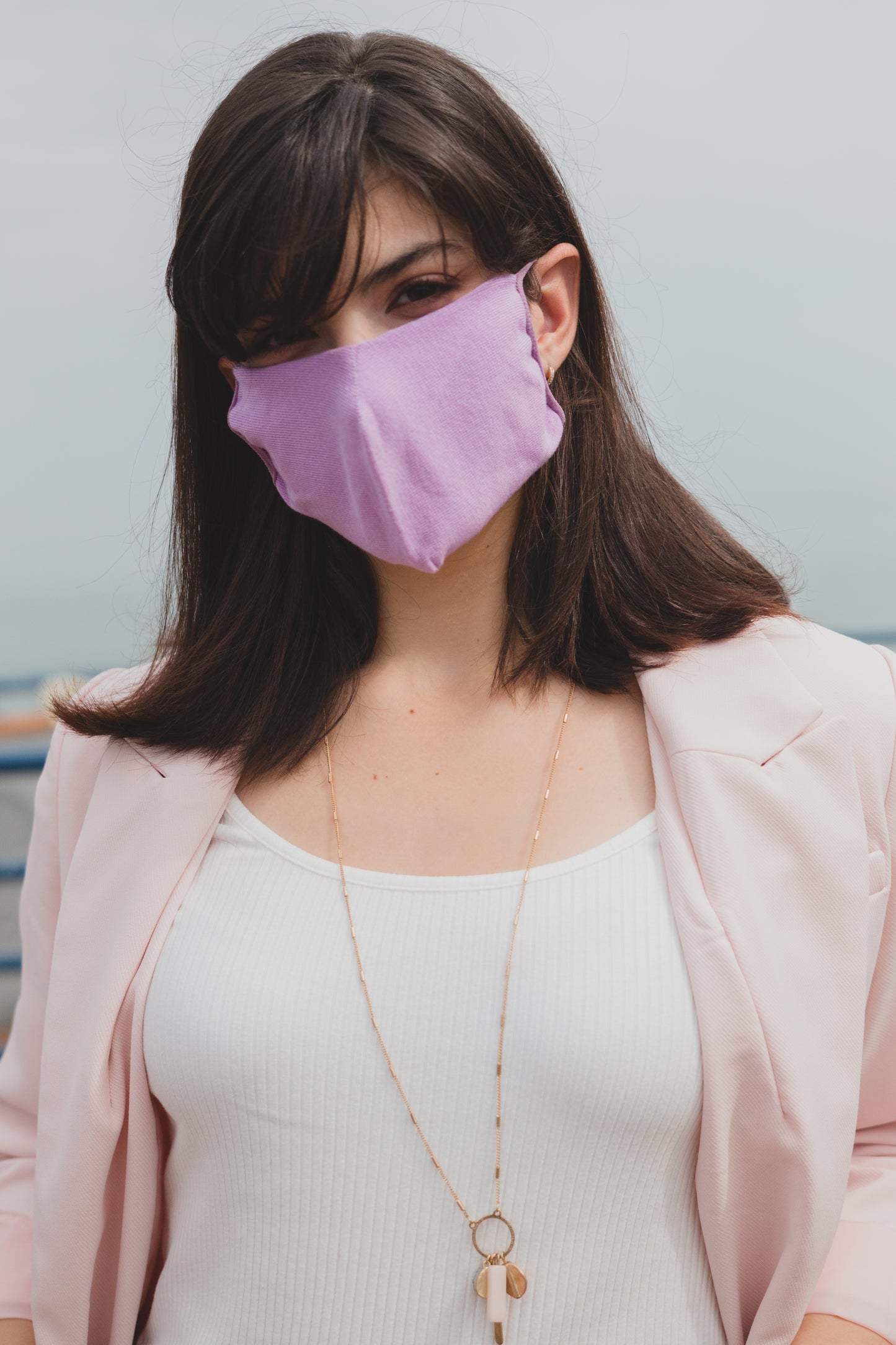 Unisex Cotton Blend Face Covering 6 Pack : Color: BLACK