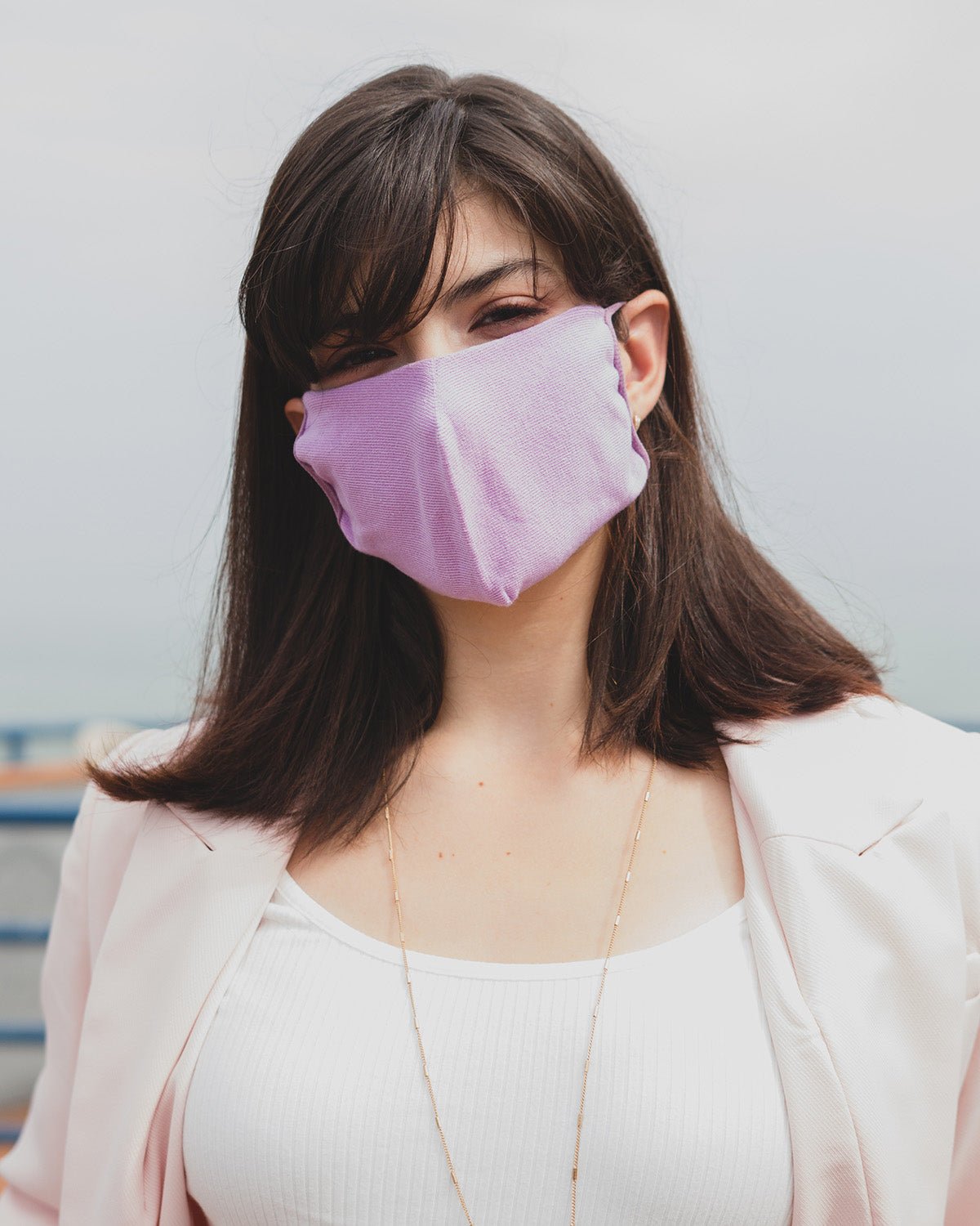 Unisex Cotton Blend Face Covering 6 Pack : Color: BLACK