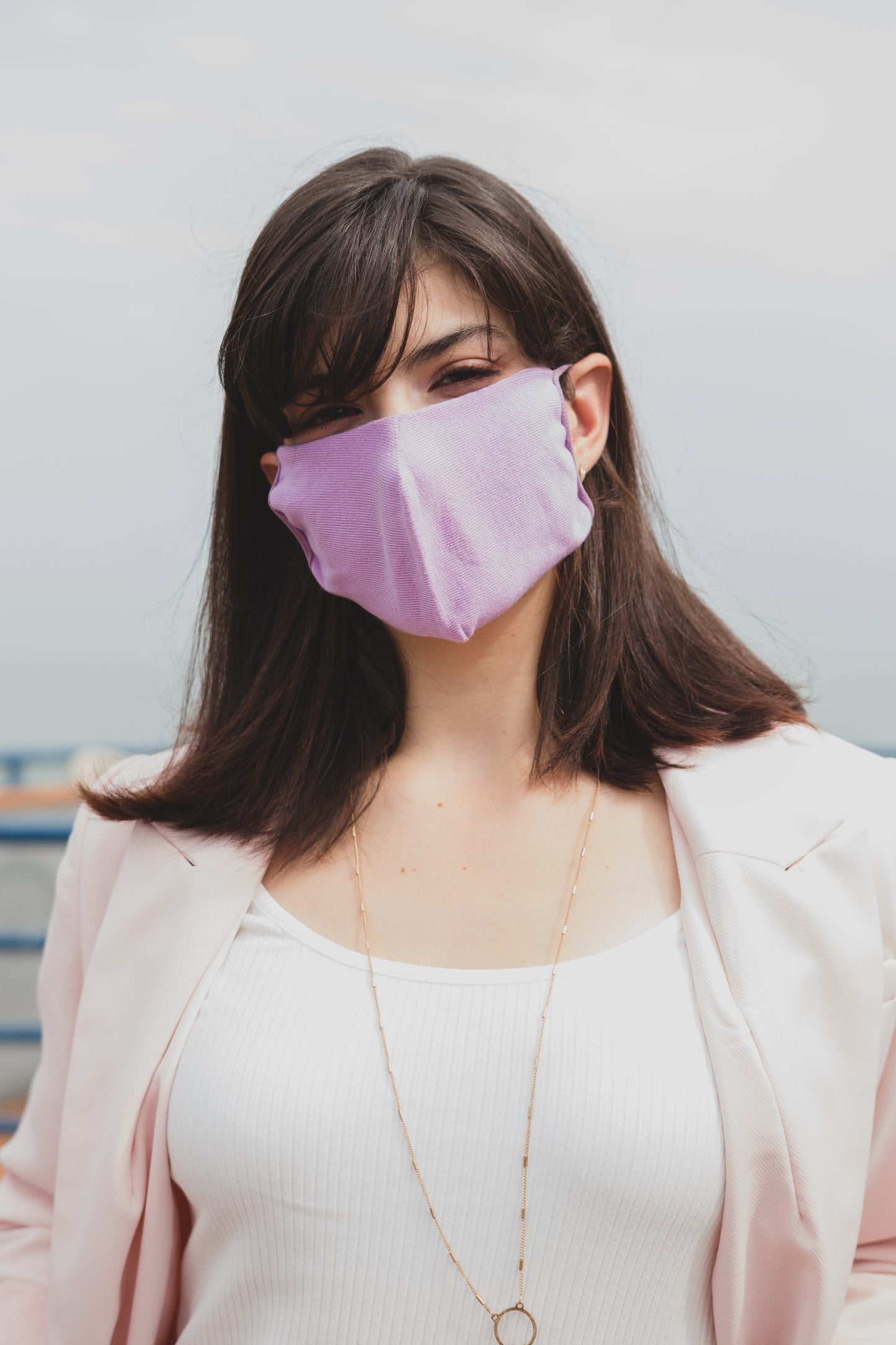 Unisex Cotton Blend Face Covering 6 Pack : Color: BLACK