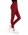 Women's Comfort Cotton Blend Lightweight Leggings : Color: Burgundy