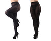 Athena Key/Solid Control Top Tights 2-Pack : Color: Black-Black