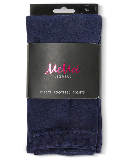 Women's Premium Fleece Lined Winter Footless Tights : Color: Peacoat