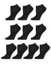 Solid Lowcut Sock 10 Pair Pack : Color: Black
