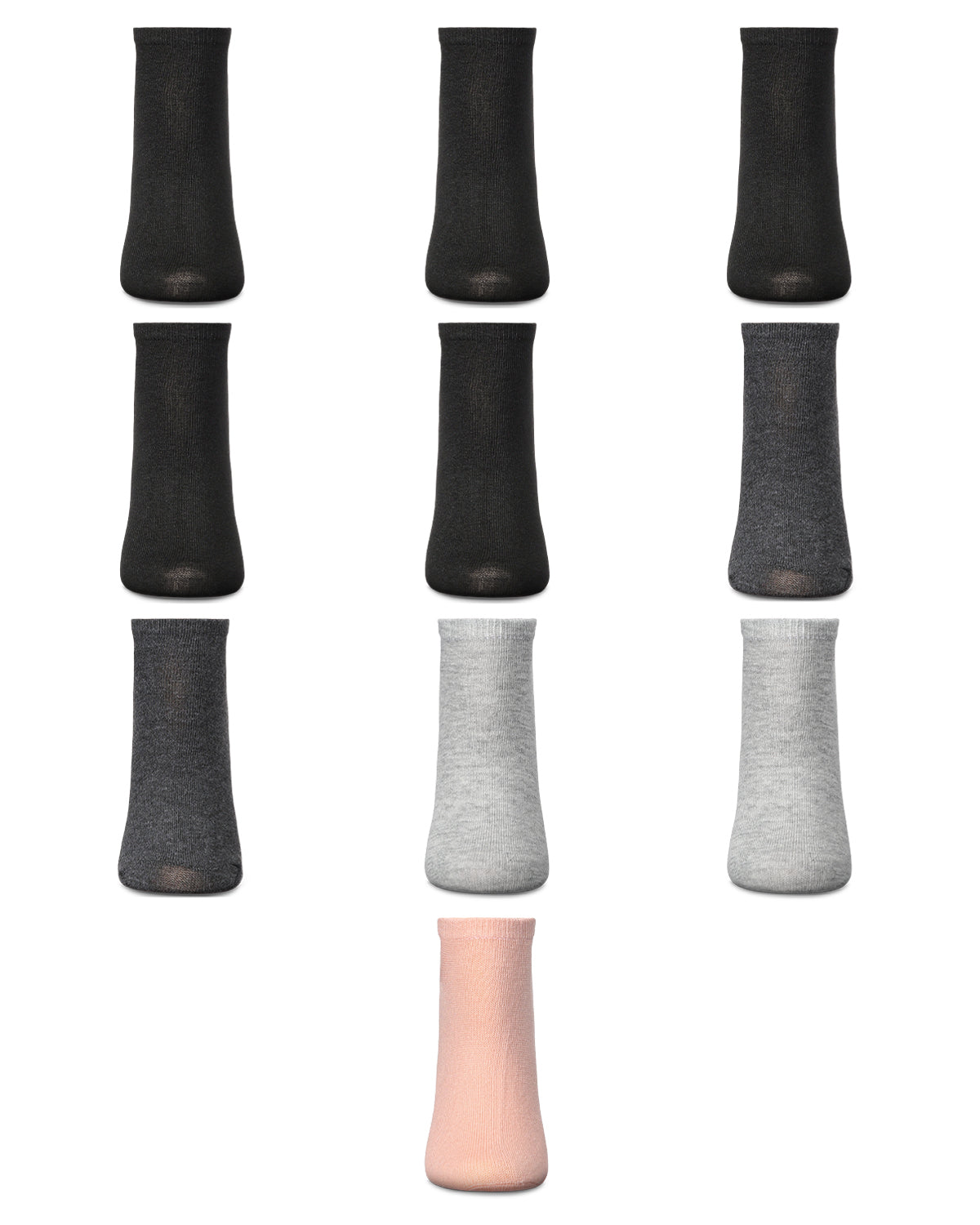 Solid Lowcut Sock 10 Pair Pack : Color: Blush