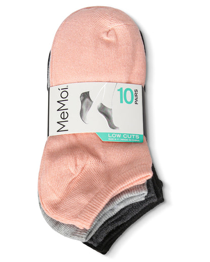 Solid Lowcut Sock 10 Pair Pack : Color: Blush