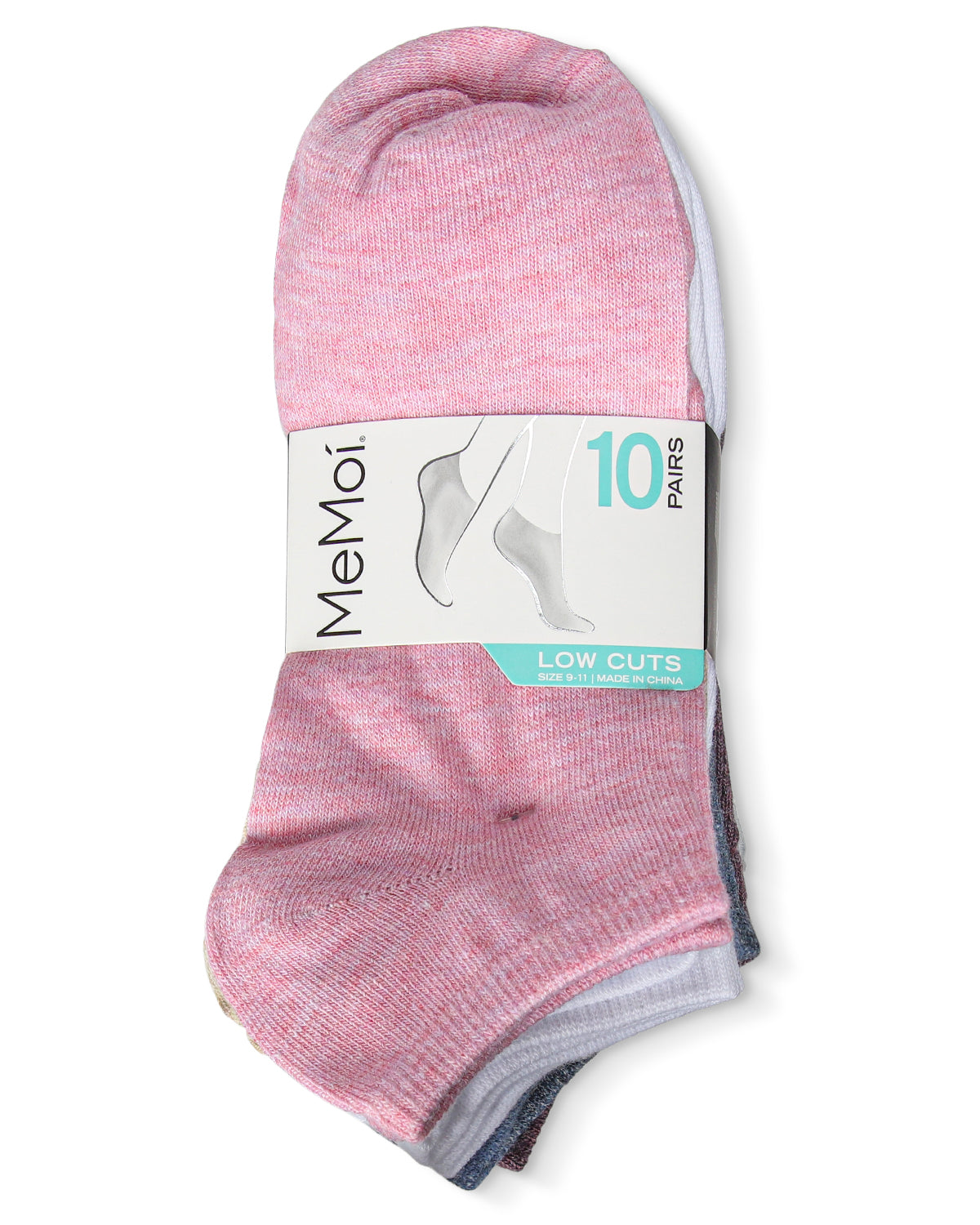 Solid Lowcut Sock 10 Pair Pack : Color: Heather Multi