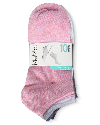 Solid Lowcut Sock 10 Pair Pack : Color: Heather Multi