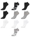Women's 10 Pair Pack Tie Dye/Solid Low Cut Socks : Color: Black