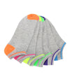 Subtle Tip Low Cut Women's Socks 6 Pack : Color: Gray Multi