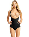 Seamless Braless Bodysuit with Brief : Color: Black