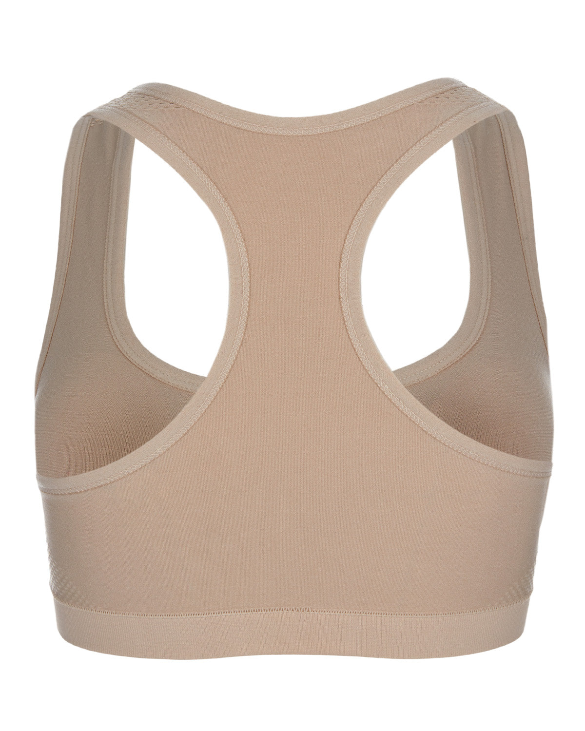 Girls' 2 Pair Pack Racerback Sports Training Bra : Color: Beige