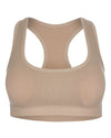 Girls' 2 Pair Pack Racerback Sports Training Bra : Color: Beige