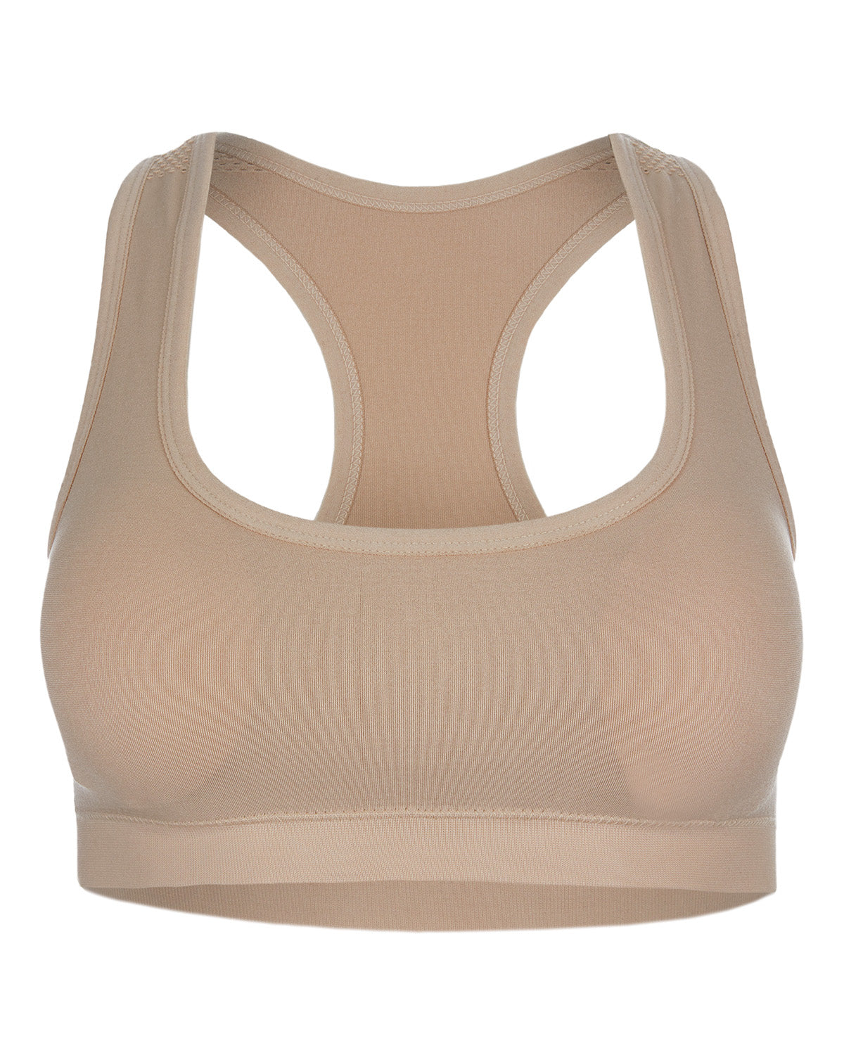 Girls' 2 Pair Pack Racerback Sports Training Bra : Color: Beige