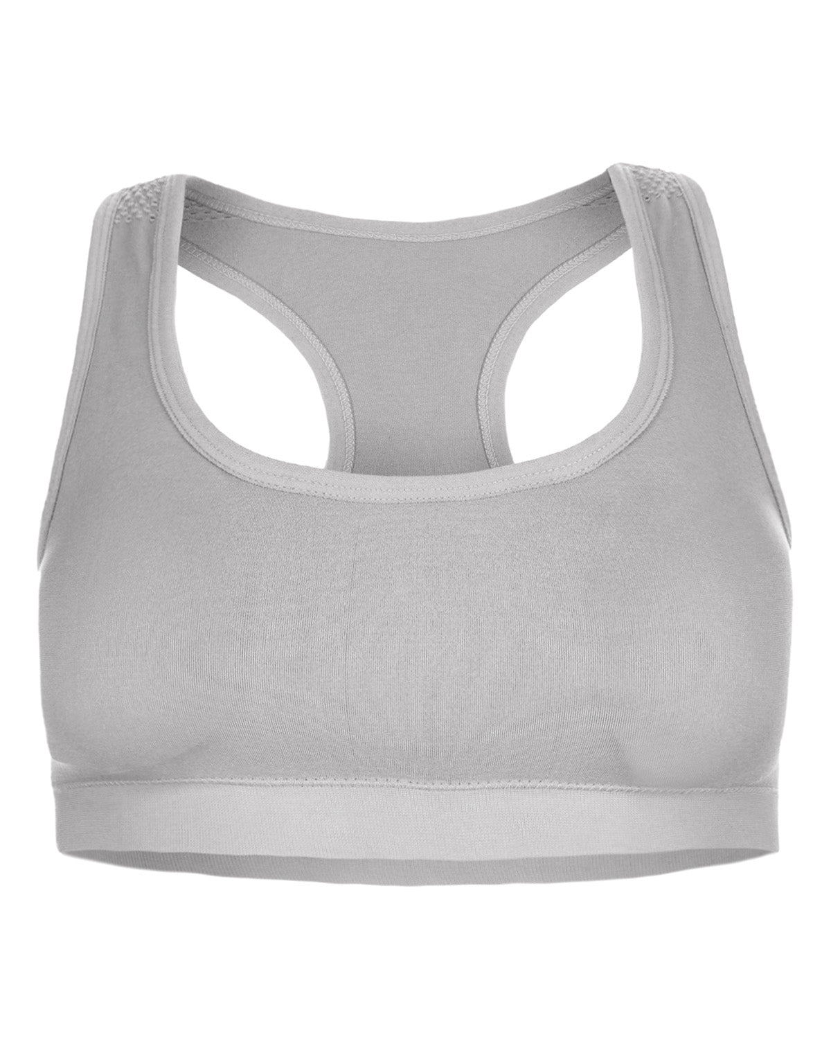 Girls' 2 Pair Pack Racerback Sports Training Bra : Color: Light Gray Heather