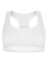 Girls' 2 Pair Pack Racerback Sports Training Bra : Color: White