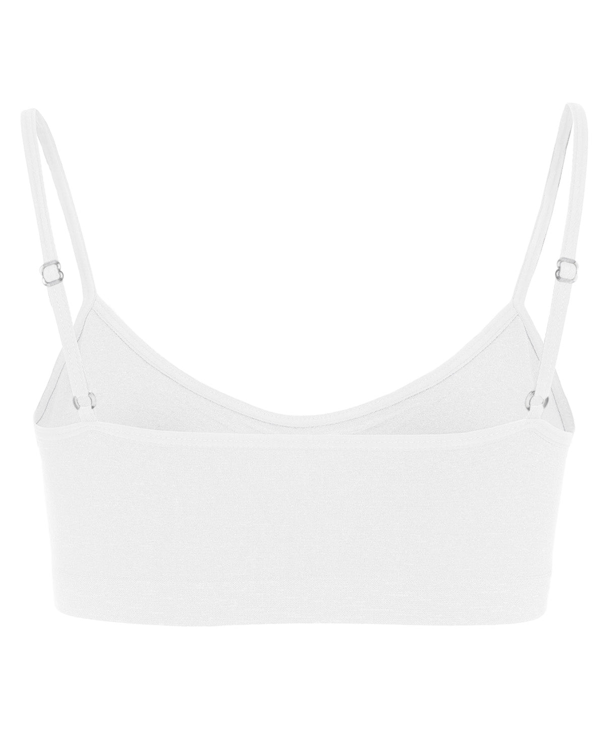 Girls' 2 Pair Pack Gathered Front Cup Training Bra : Color: White