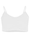 Girls' 2 Pair Pack Gathered Front Cup Training Bra : Color: White