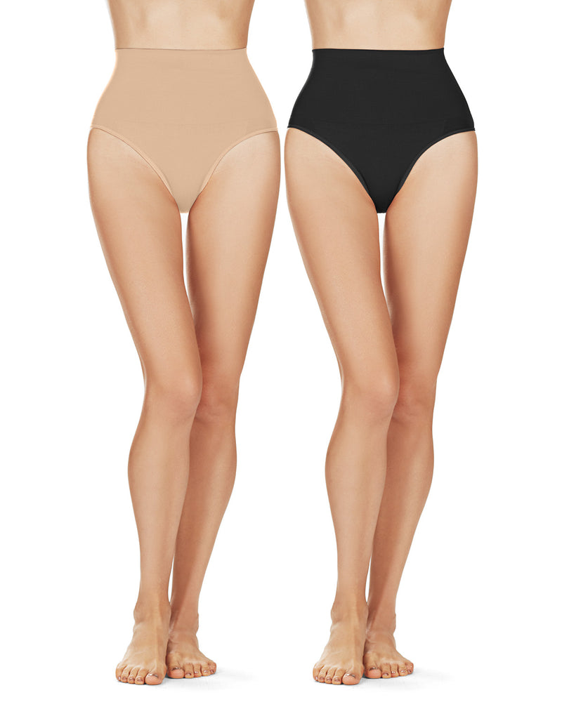 2 Pack High-Waisted Sculpted Brief