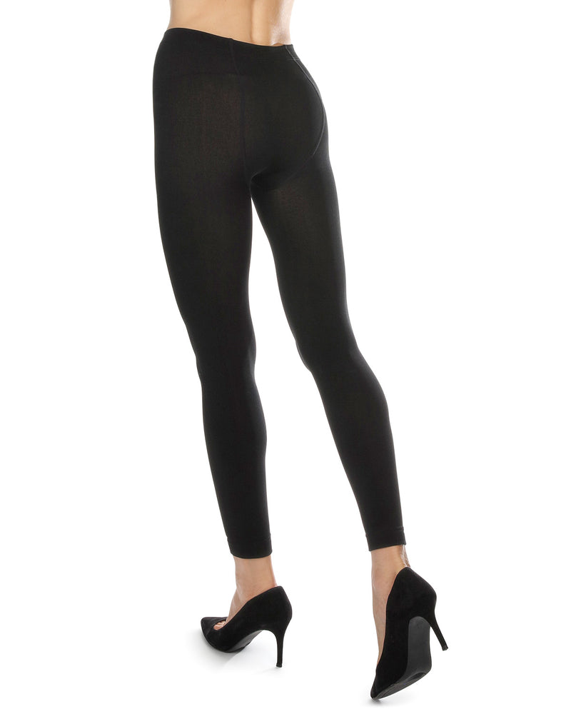 Memoi Completely Opaque Microfiber Footless Tights - MK-211
