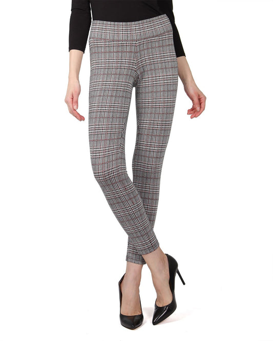 Women's Glen Plaid Shaping Leggings : Color: Black