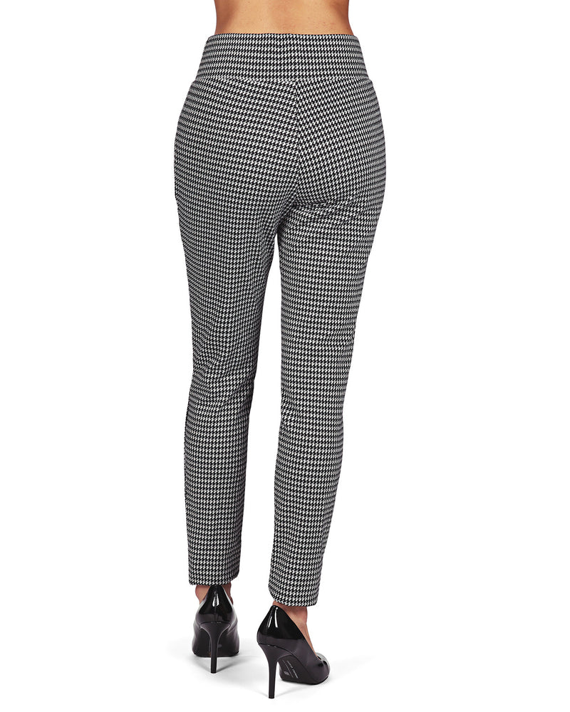 DIDK Women's Wide Waistband Leggings Houndstooth Print High Waist Skinny  Pants Black White XS at  Women's Clothing store