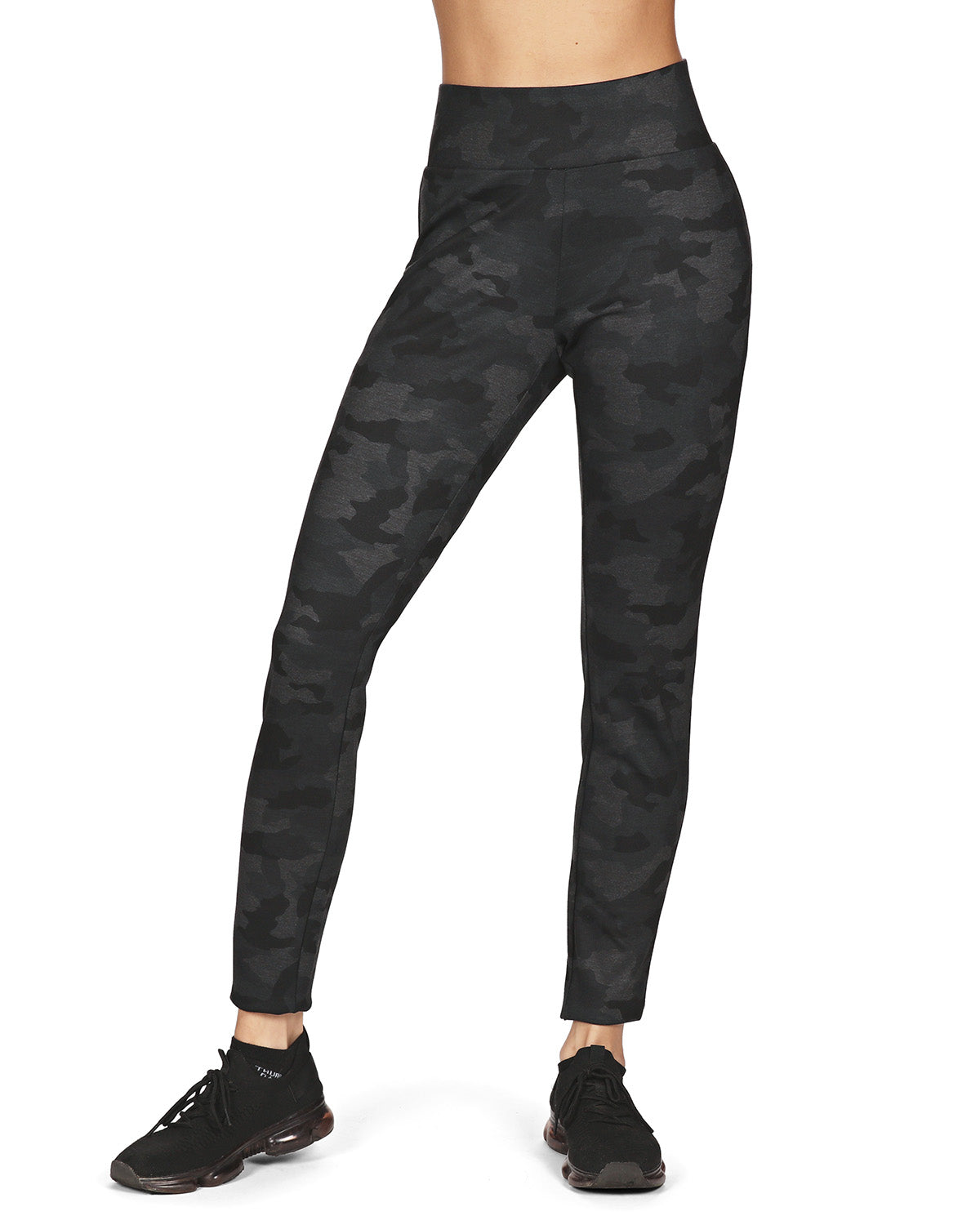 Camouflage Print Shaping Leggings : Color: Black