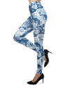 Women's Vintage Floral Leggings : Color: Navy
