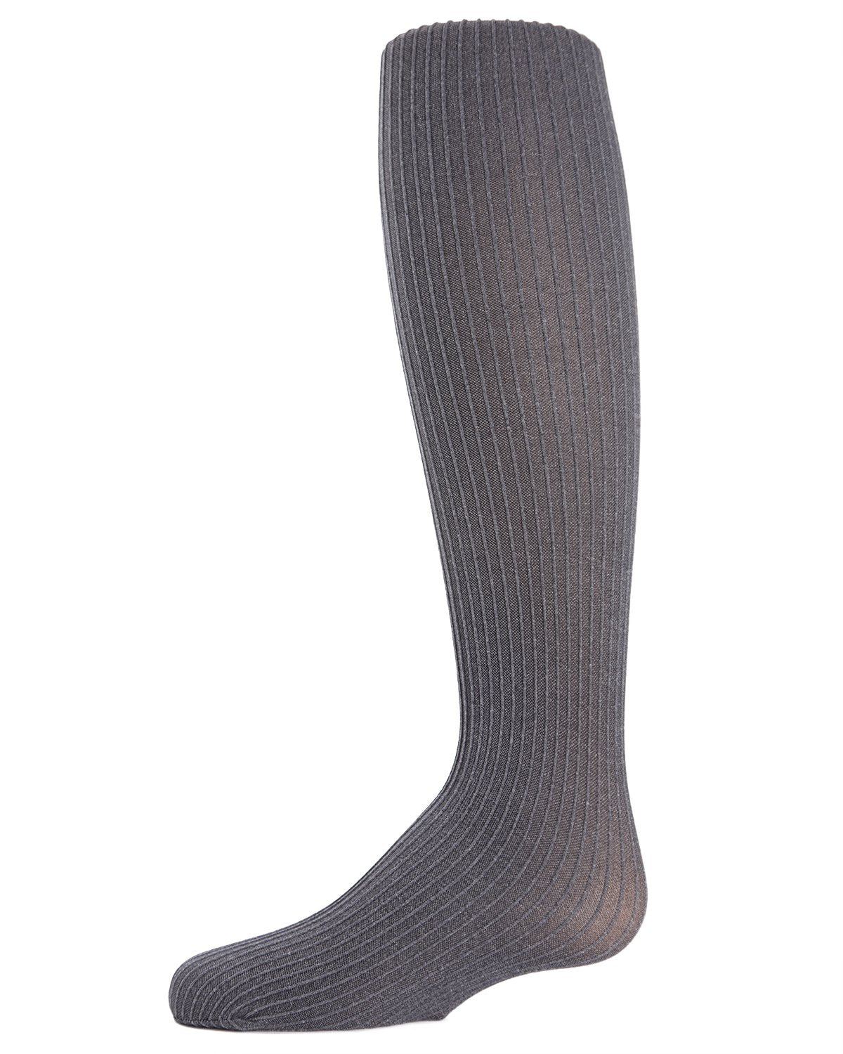 Girls' Essential Ribbed Heather Nylon Tights : Color: Navy