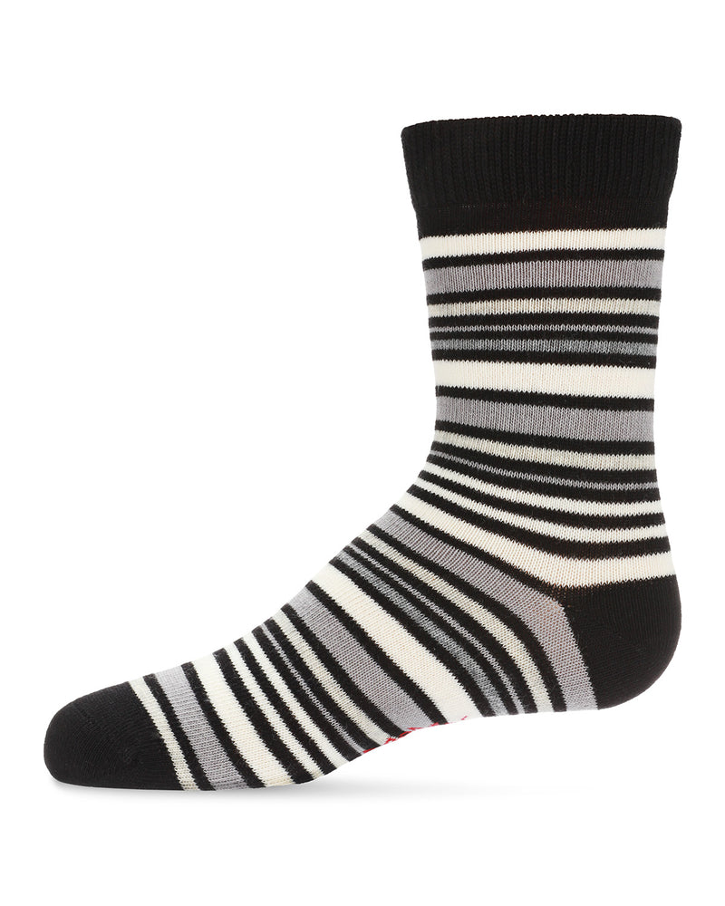MeMoi Multi Stripe Boys Crew Sock