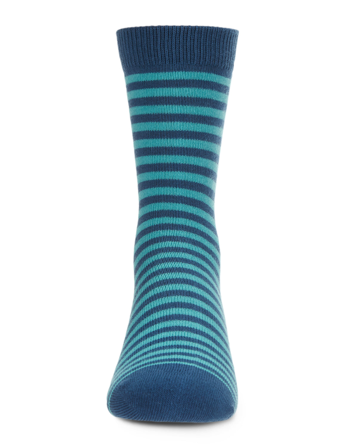 Thin Stripe Cotton Blend Boys Crew Sock : Color: Blue