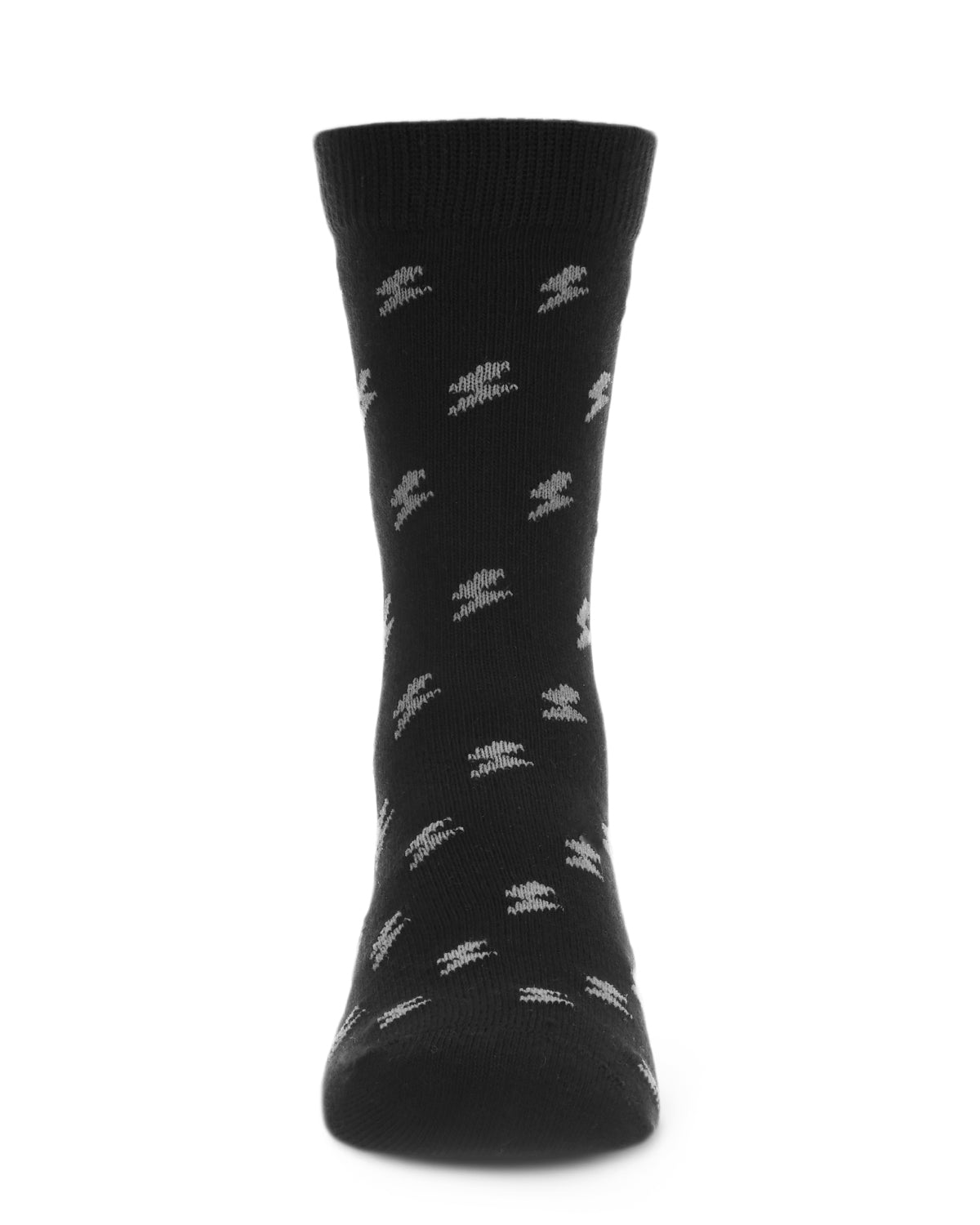 Boys' Lightning Bolt Crew Socks : Color: Black