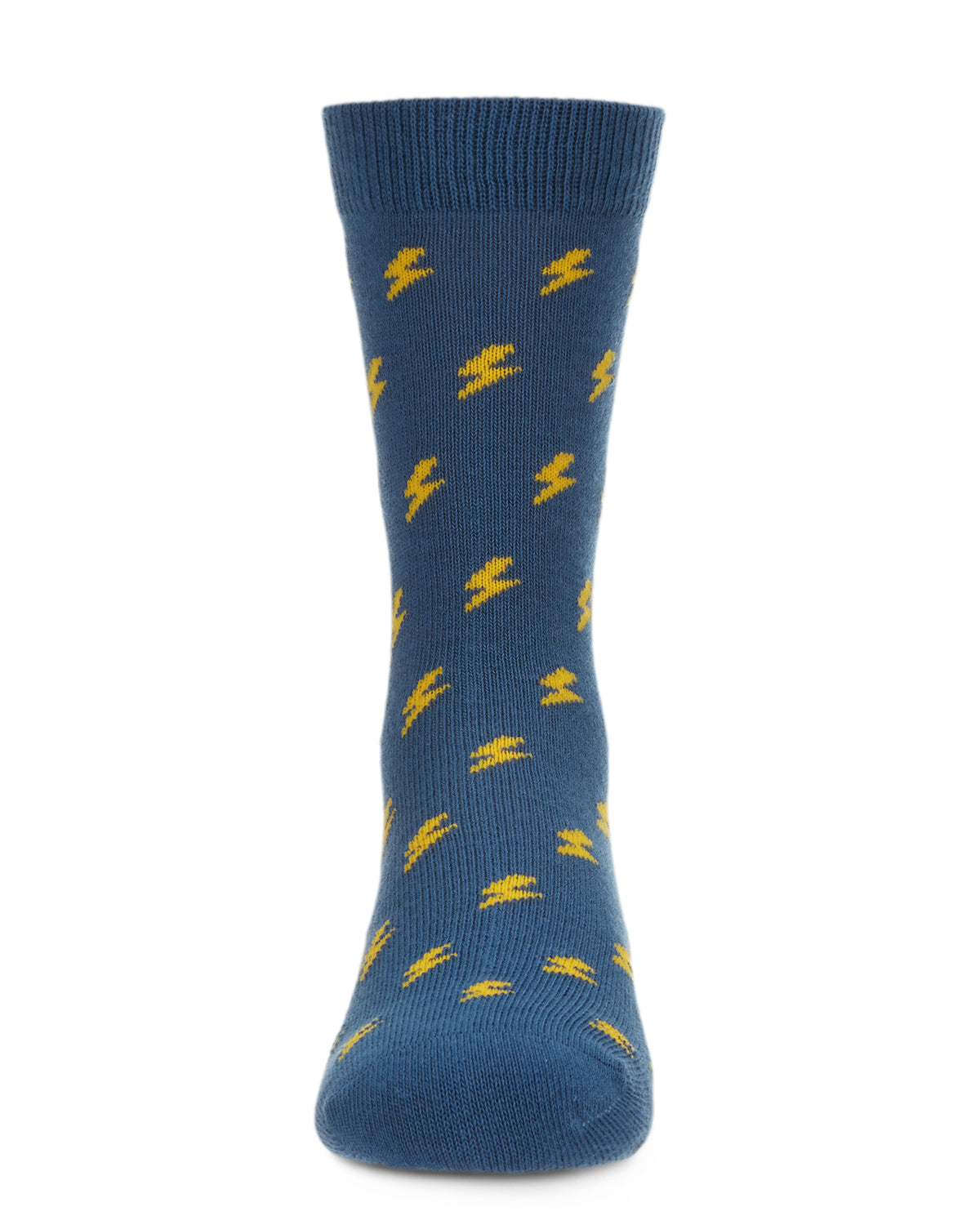 Boys' Lightning Bolt Crew Socks : Color: Blue