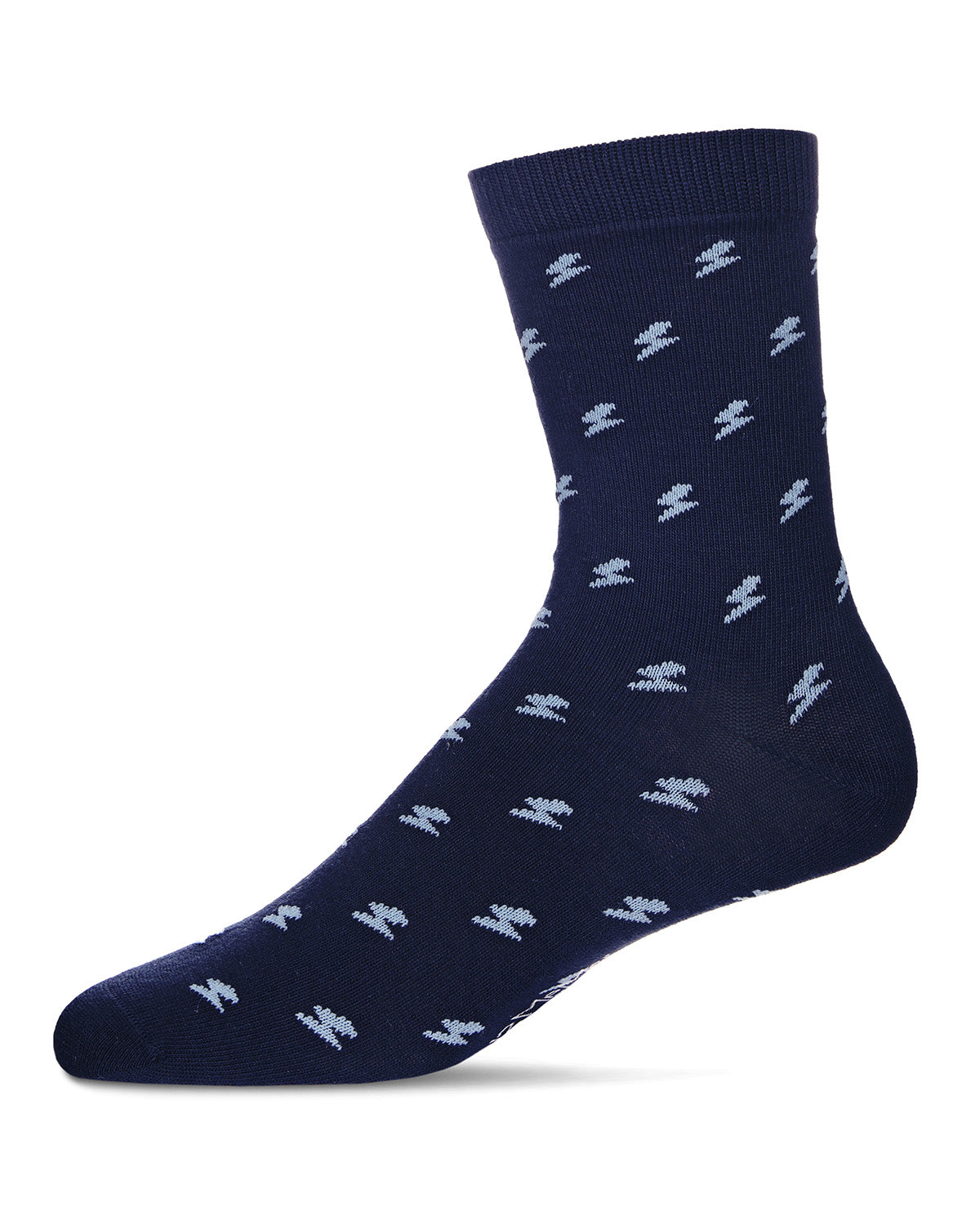 Boys' Lightning Bolt Crew Socks : Color: Navy