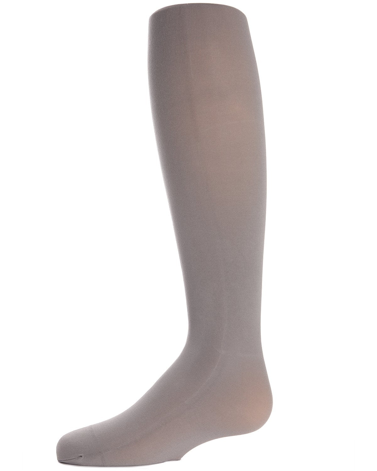 Girls' Teen Winter Opaque Nylon Tights : Color: Light Gray