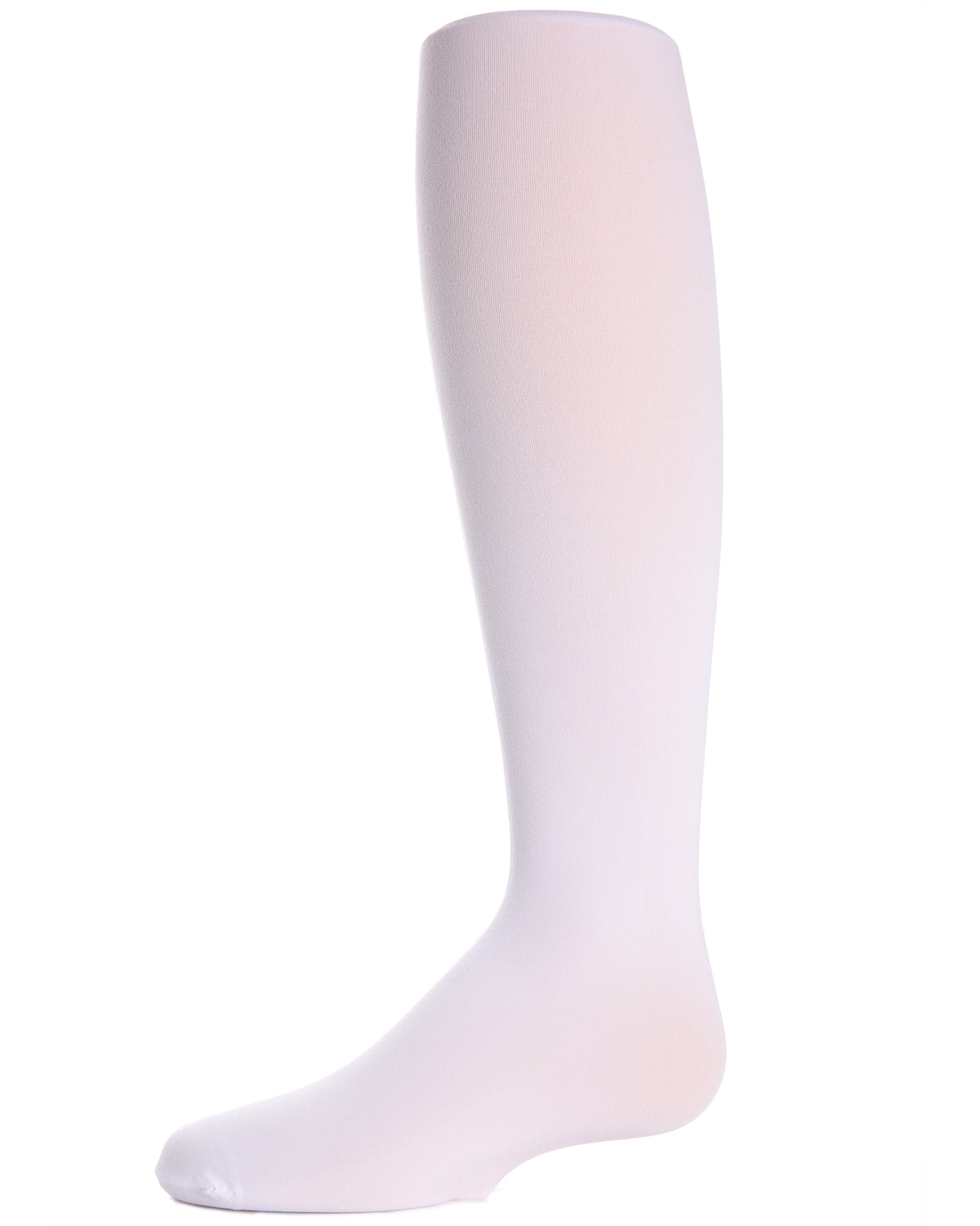 Girls' Teen Winter Opaque Nylon Tights : Color: White