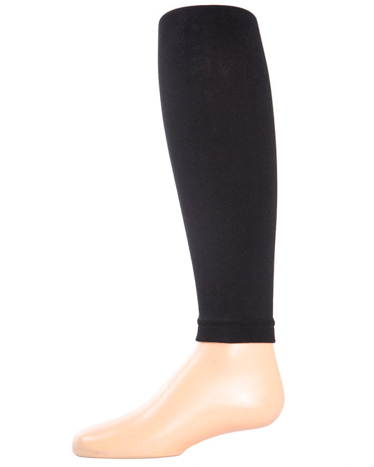 Girls' Opaque Nylon Footless Tights : Color: Black