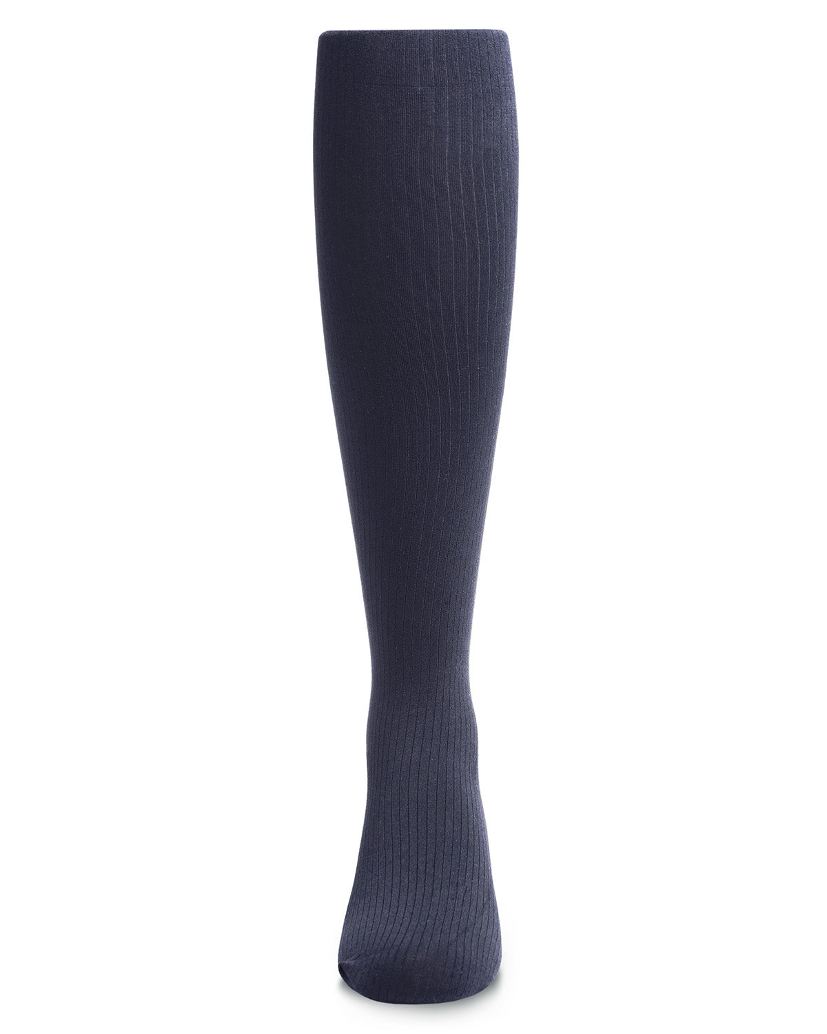 Girls' Opaque Fine Ribbed Nylon Tights : Color: Navy