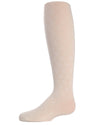 Flowers and Diamonds Girls Opaque Tights : Color: Ivory