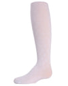 Flowers and Diamonds Girls Opaque Tights : Color: White