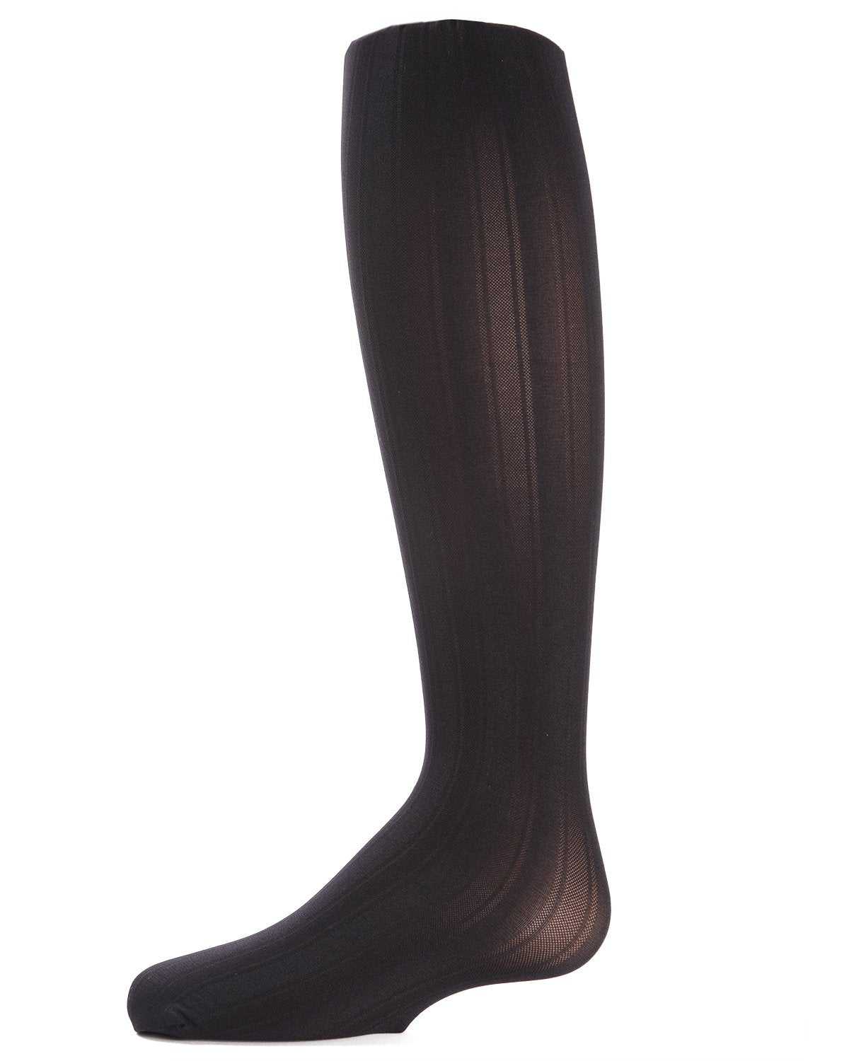 Girls Essentials Vertical Stripe Tights : Color: Black