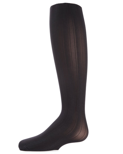 Girls Essentials Vertical Stripe Tights : Color: Black