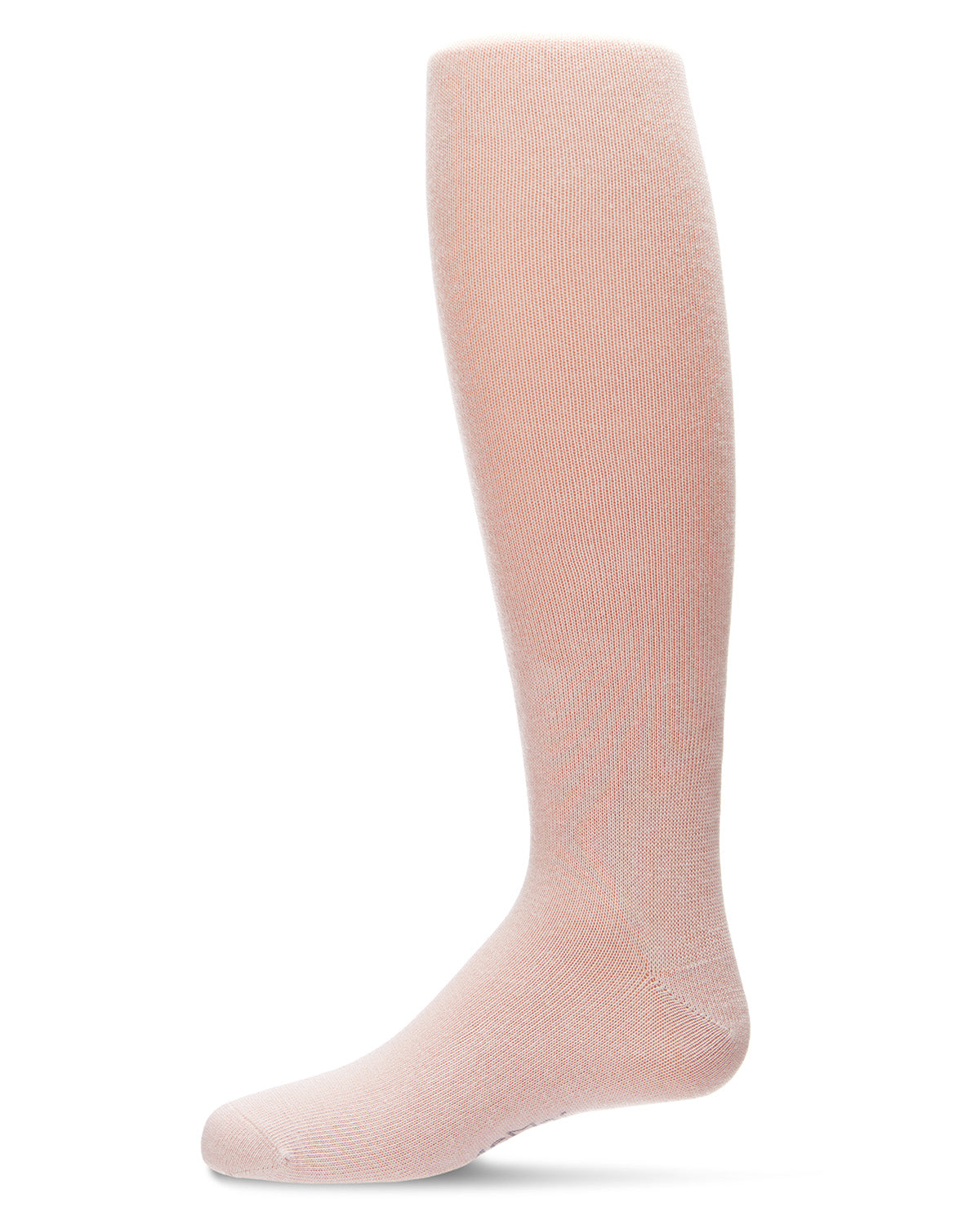 Girl's Soft Pima Cotton Opaque Tights : Color: Blush