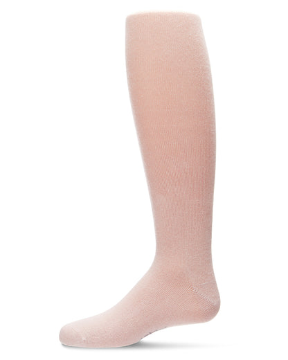 Girl's Soft Pima Cotton Opaque Tights : Color: Blush