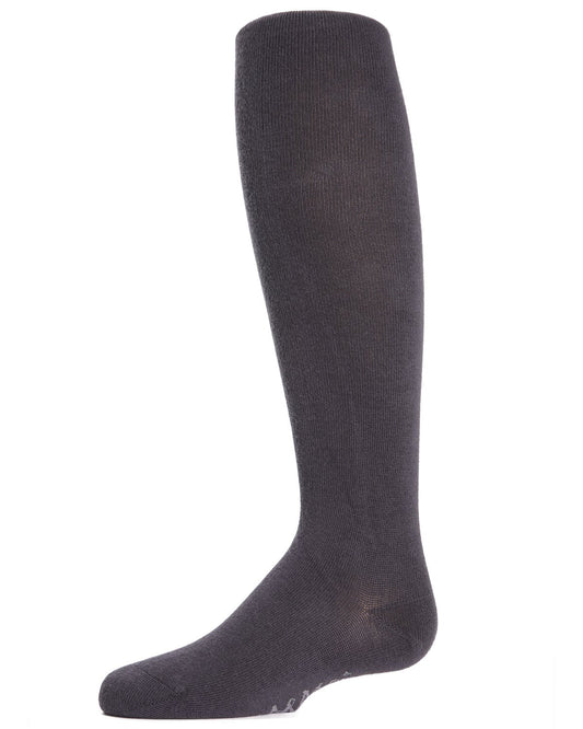 Infant Soft Pima Cotton Opaque Tights : Color: Charcoal