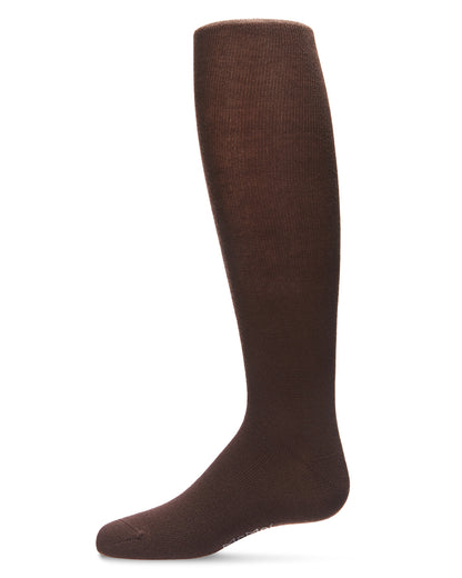 Girl's Soft Pima Cotton Opaque Tights : Color: Cocoa